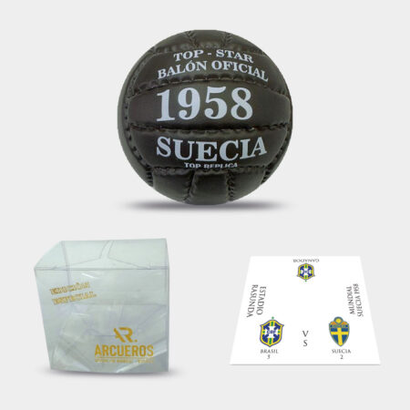 Mini balón #0 Mundial 1958 + afiche